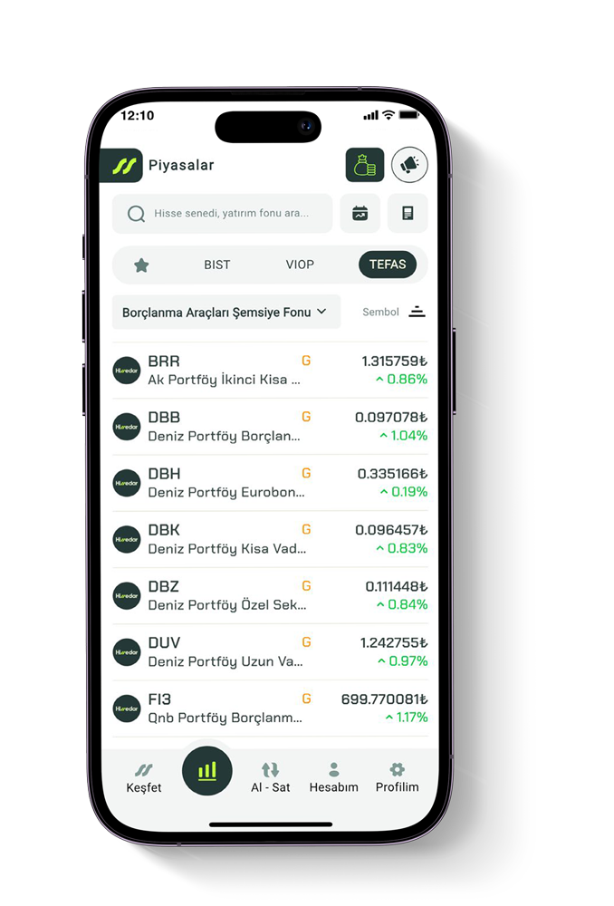hissedar phone mockup