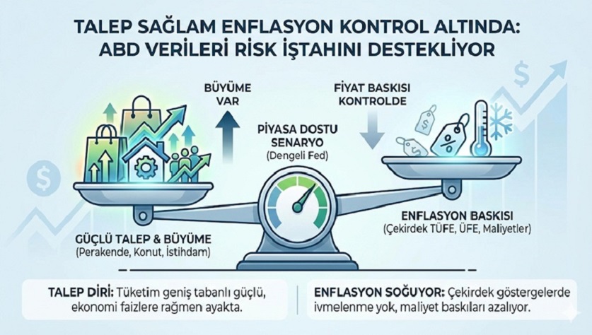 ABD Verileri Risk İştahını Destekliyor: Büyüme Var, Enflasyon Baskısı Yok