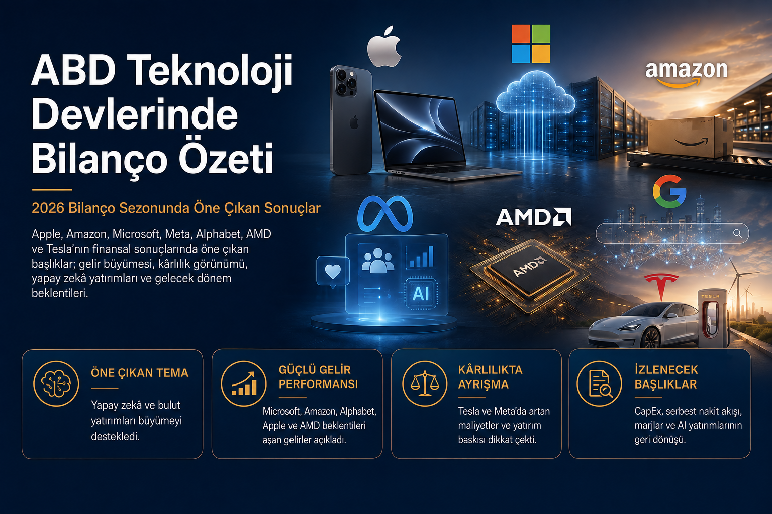 ABD Teknoloji Devlerinin Bilanço Özetleri